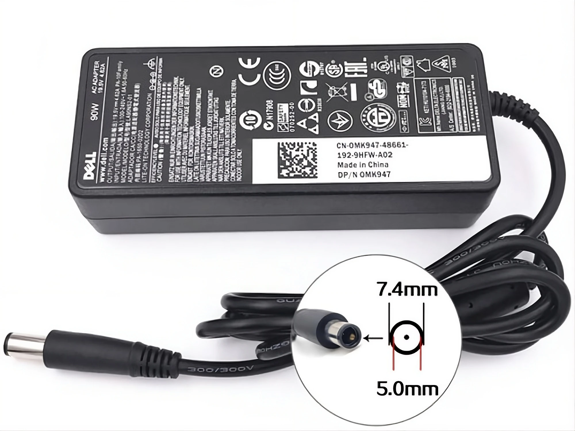 Dell Chargeur PC Ras Kbir 19.5V-4.62A-90W