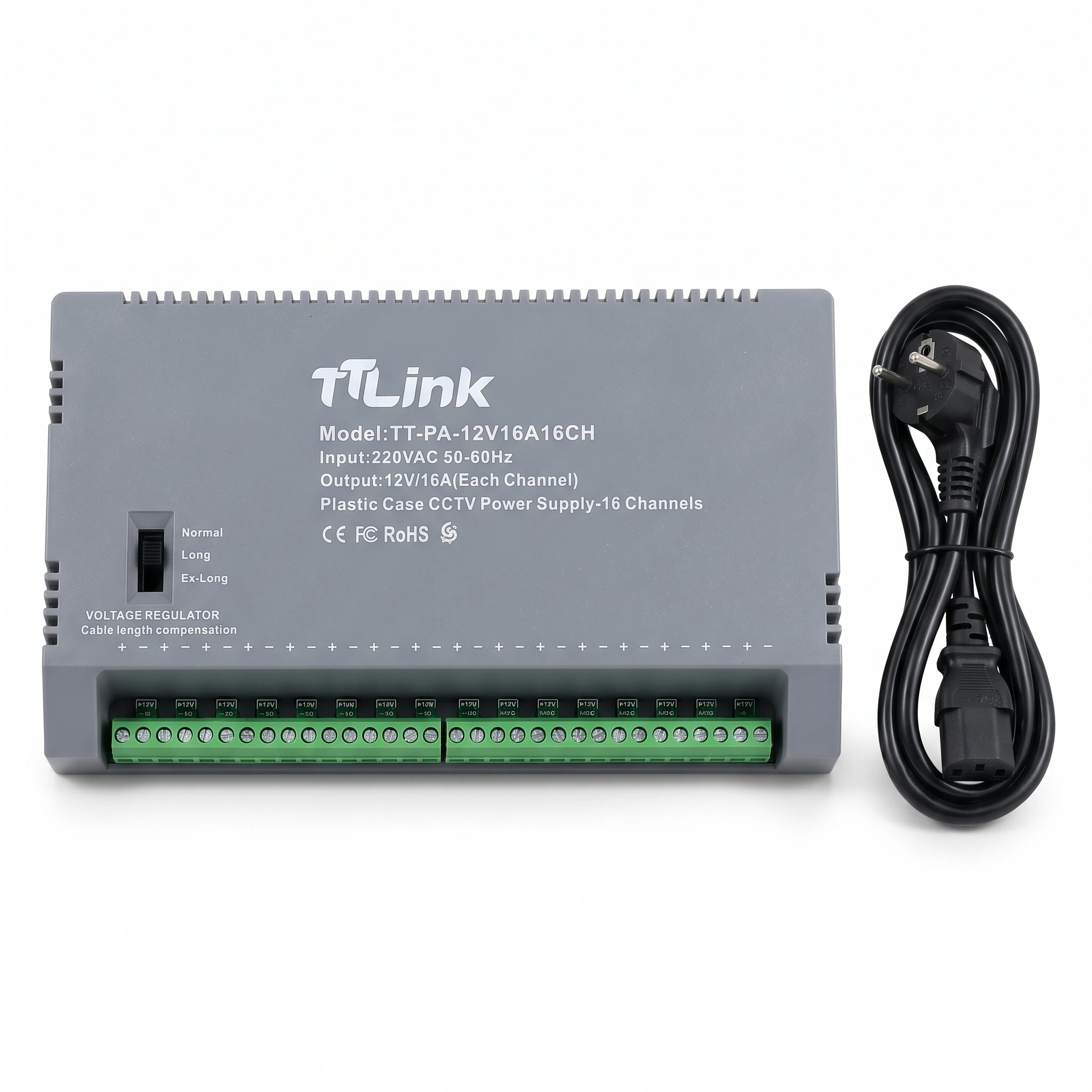 TTLink Bloc D'Alimentation 16CH-196W